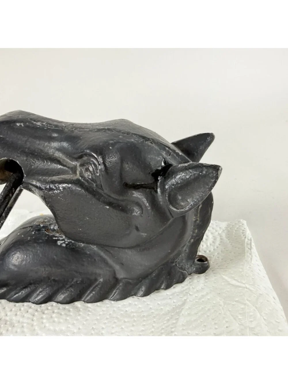 Vintage Cast Iron Horse Head Door Knocker or Hitching Post